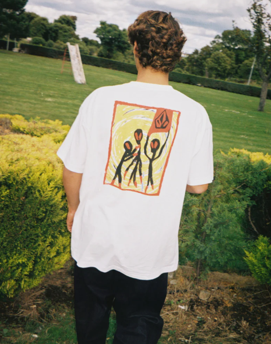 Camiseta Volcom Gonyvaders - White