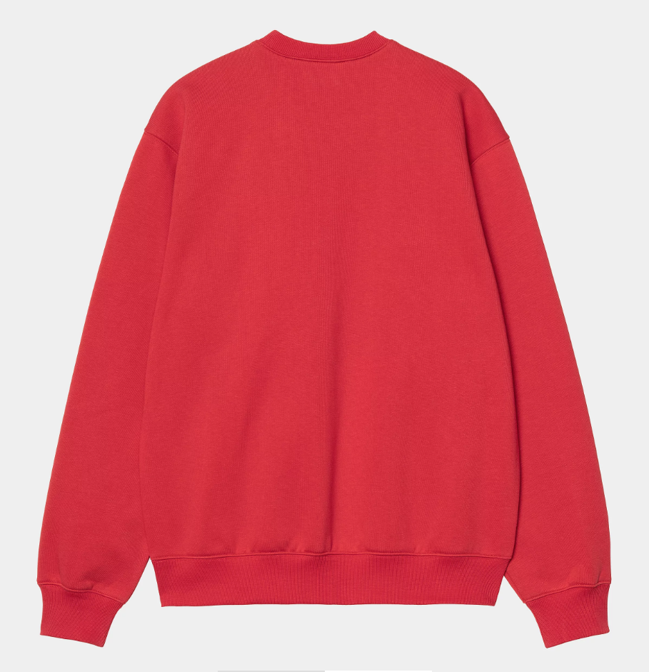 Sudadera Carhartt WIP Sweat - Cherry/Space