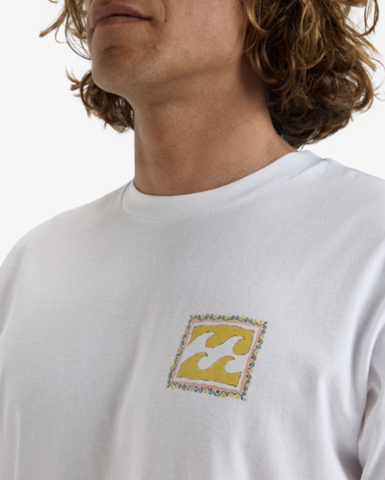 Camiseta Billabong Crayon Wave - White