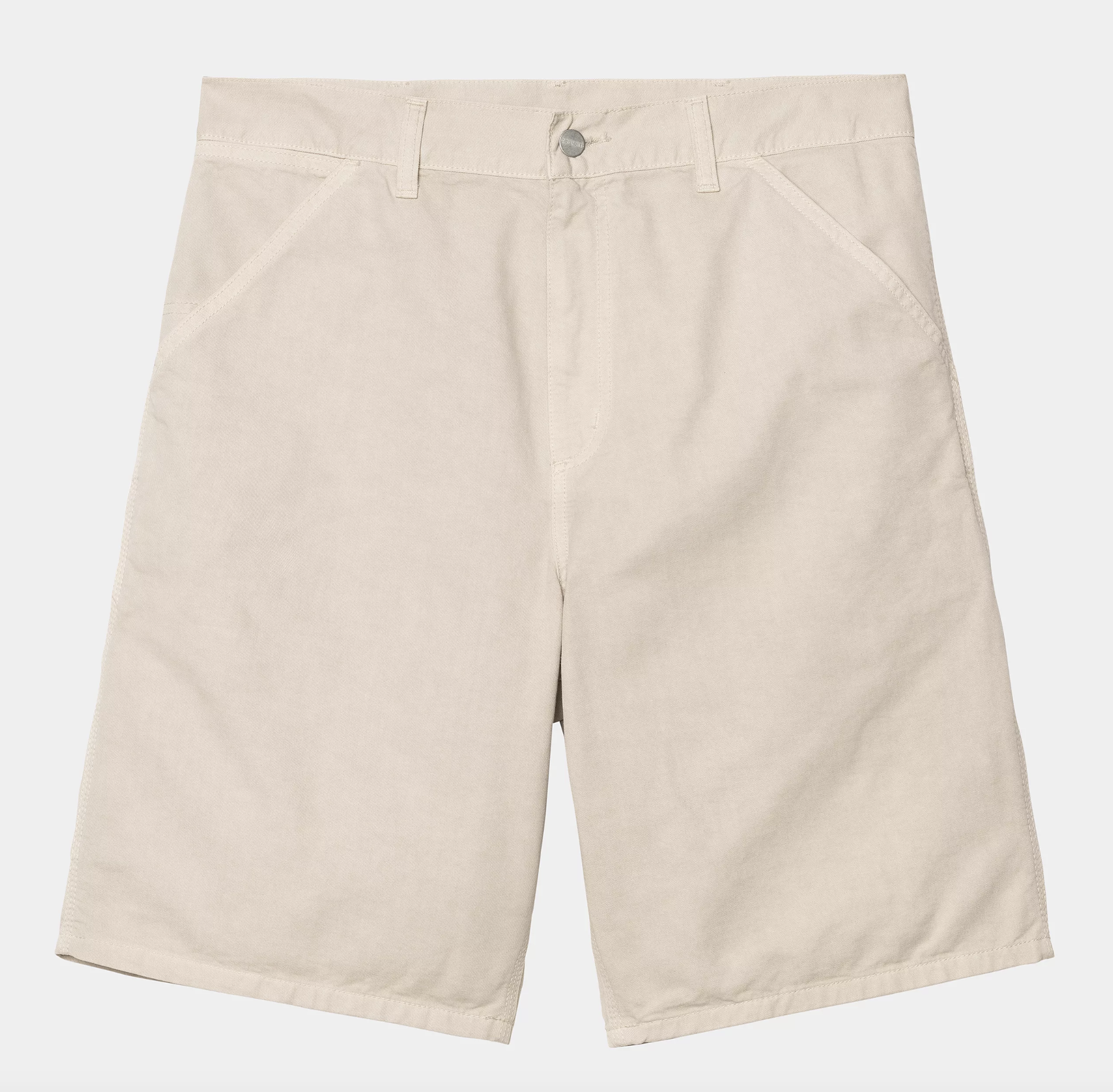Pantalón Corto Carhartt WIP Single Knee - Fleur de Sel (Garment Dyed)