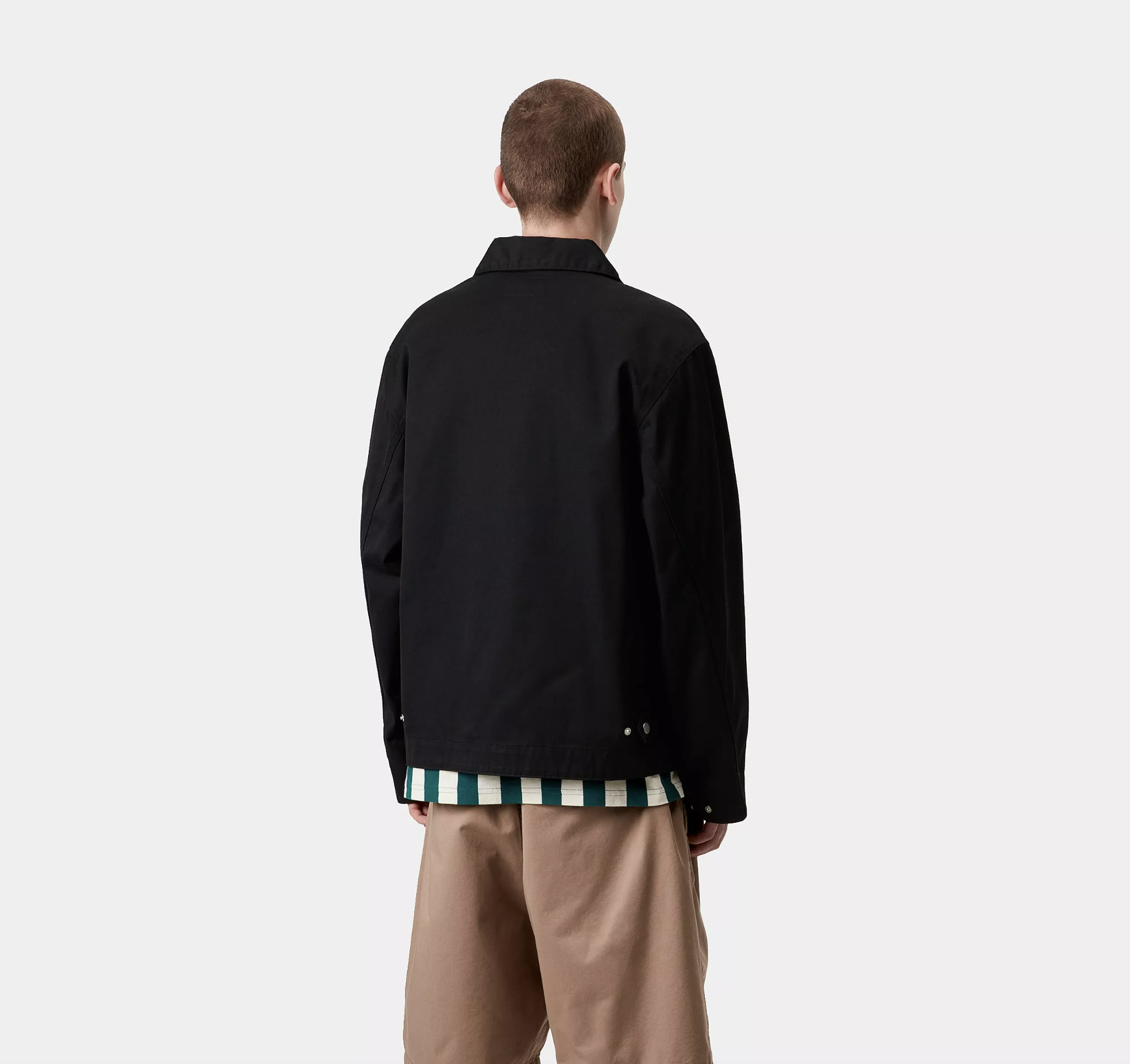 Chaqueta Carhartt WIP Module Script - Black/White (Rinsed)