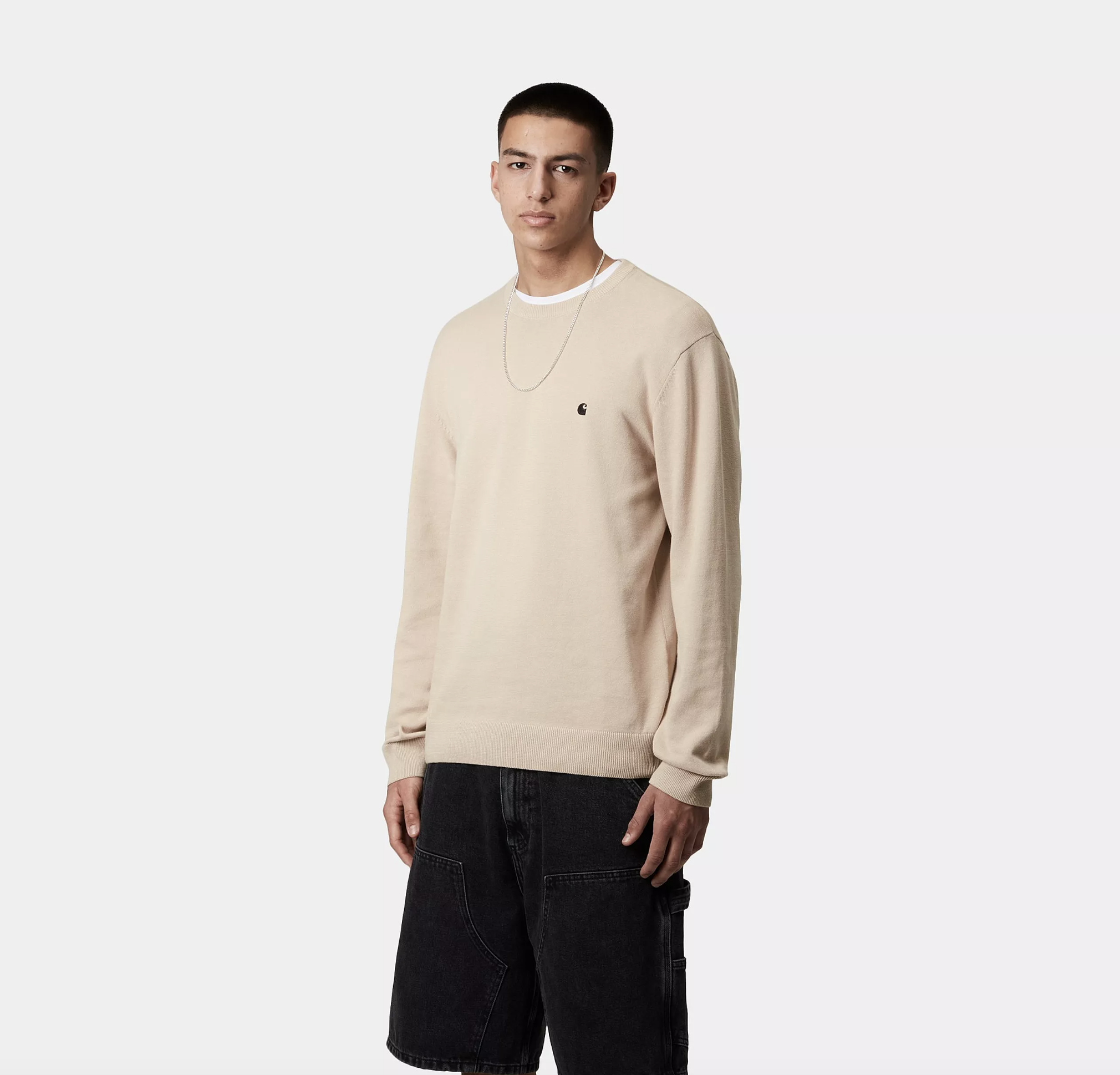 Jersey Carhartt WIP Madison - Fleur de Sel/Black