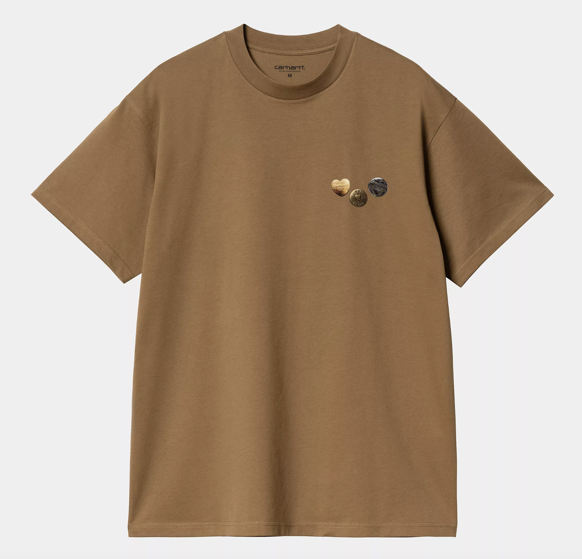 Camiseta Carhartt WIP Button - Hamilton Brown