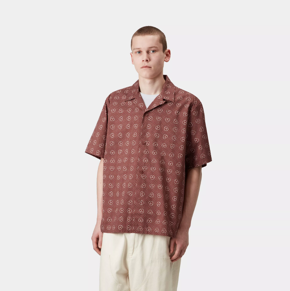 Camisa Carhartt WIP Furoshiki Print - Henna