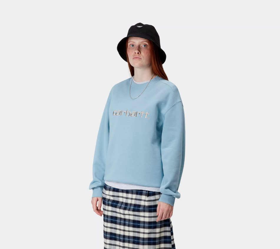 Sudadera Carhartt WIP Sweat - Bluebird/Fleur de Sel
