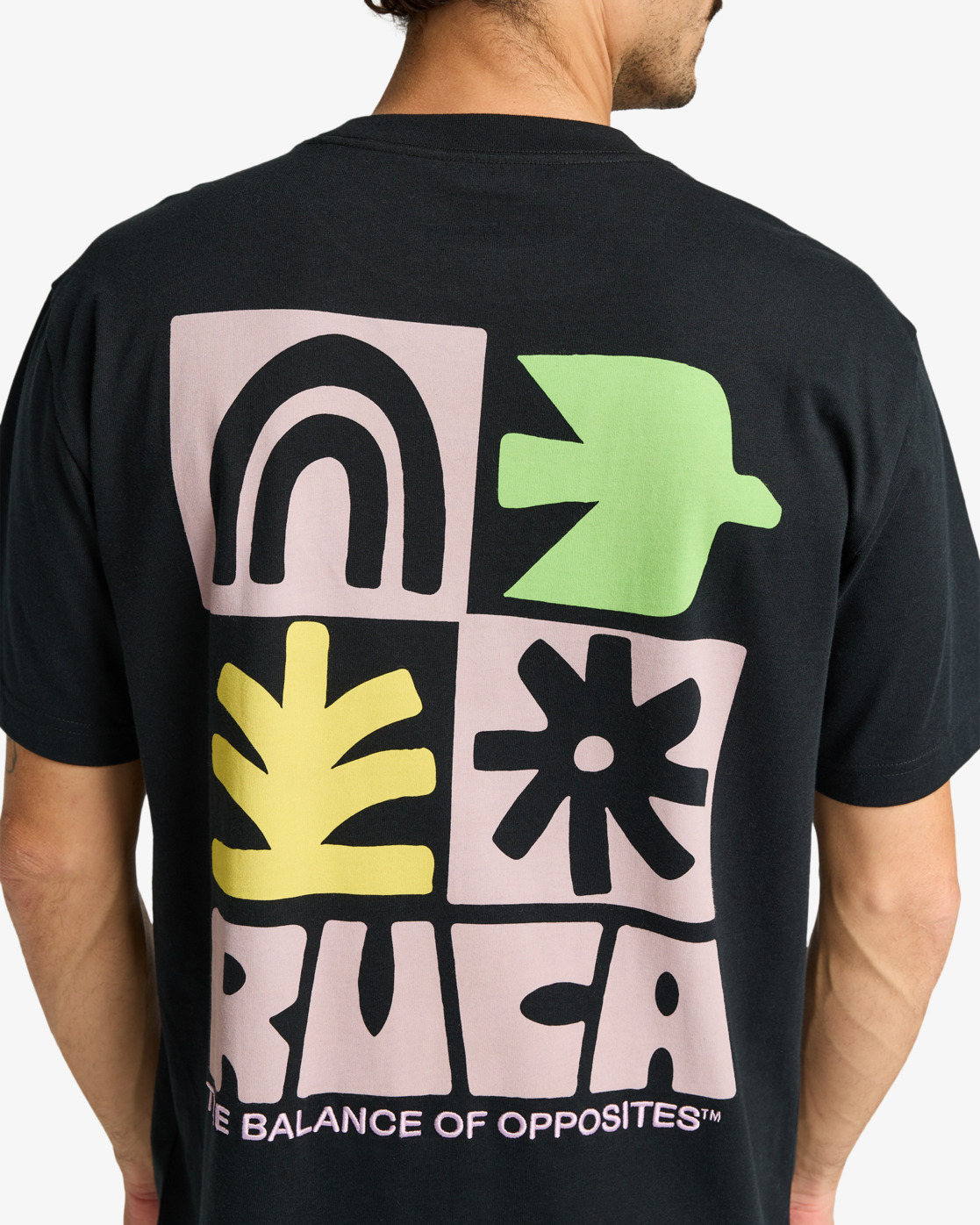 Camiseta RVCA Mosaic - Black (BLK)