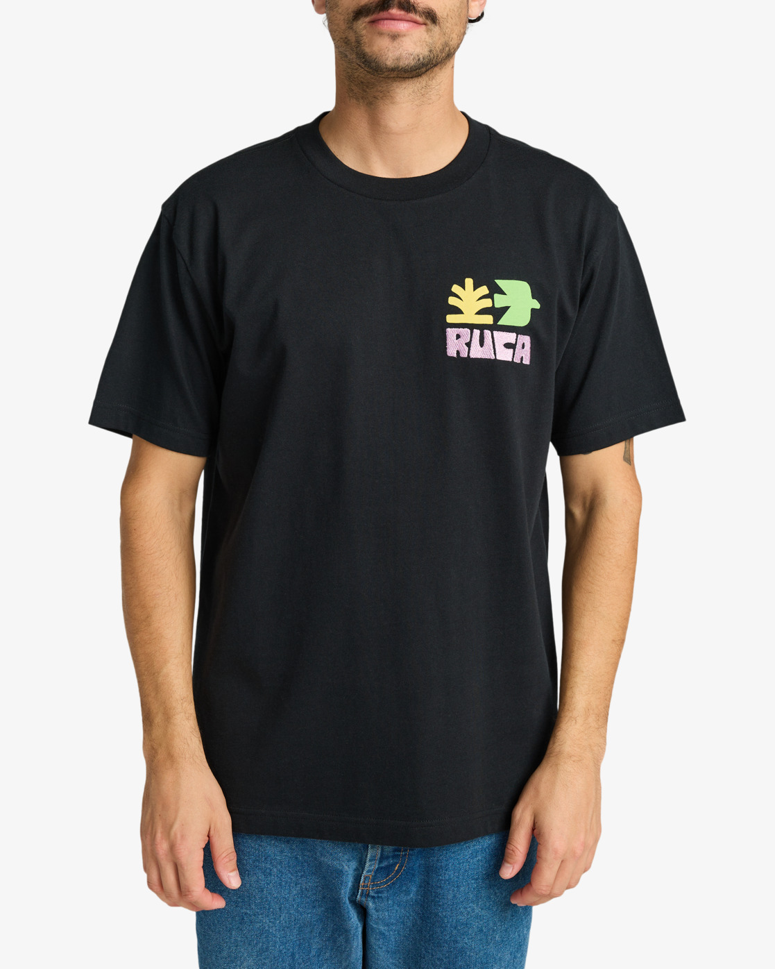 Camiseta RVCA Mosaic - Black (BLK)