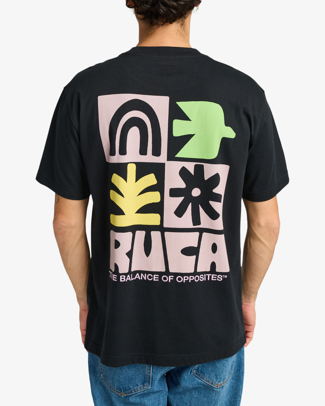Camiseta RVCA Mosaic - Black (BLK)