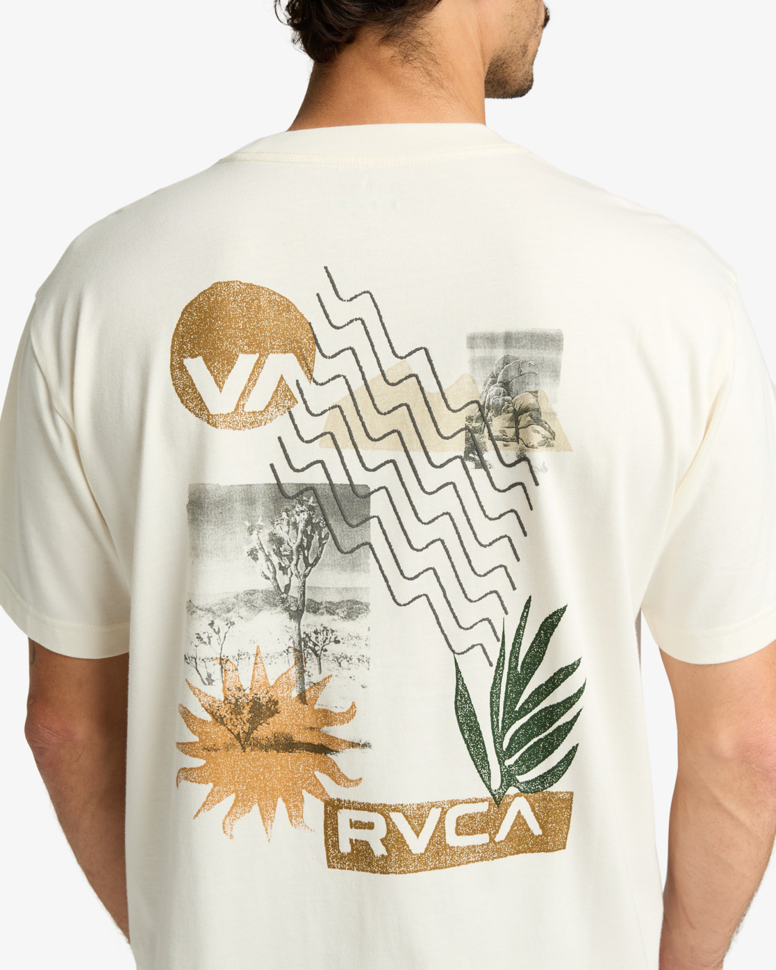 Camiseta RVCA Desertscape - Antique White (ANW)