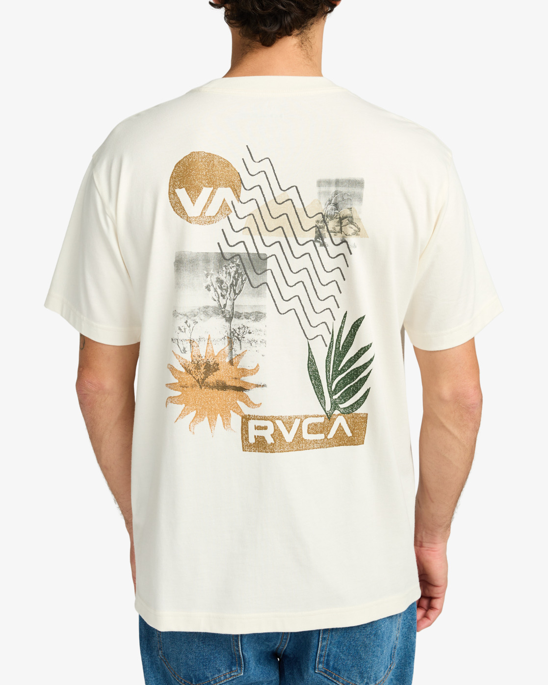Camiseta RVCA Desertscape - Antique White (ANW)