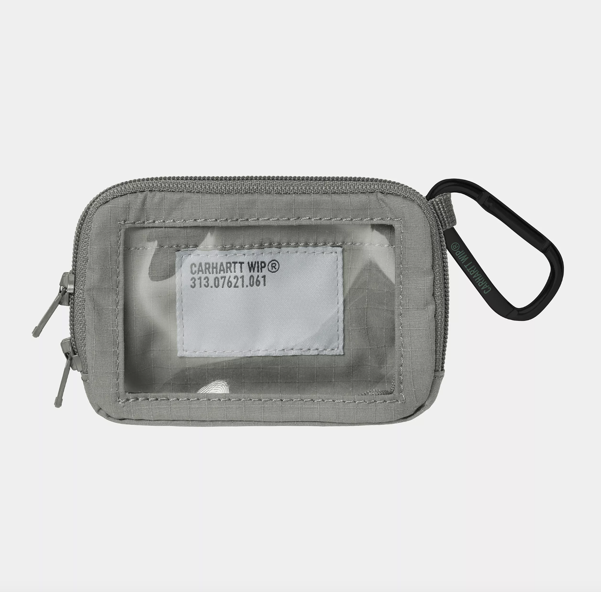 Cartera Carhartt WIP Tour Card Case Keychain - Smoke Green/Reflective