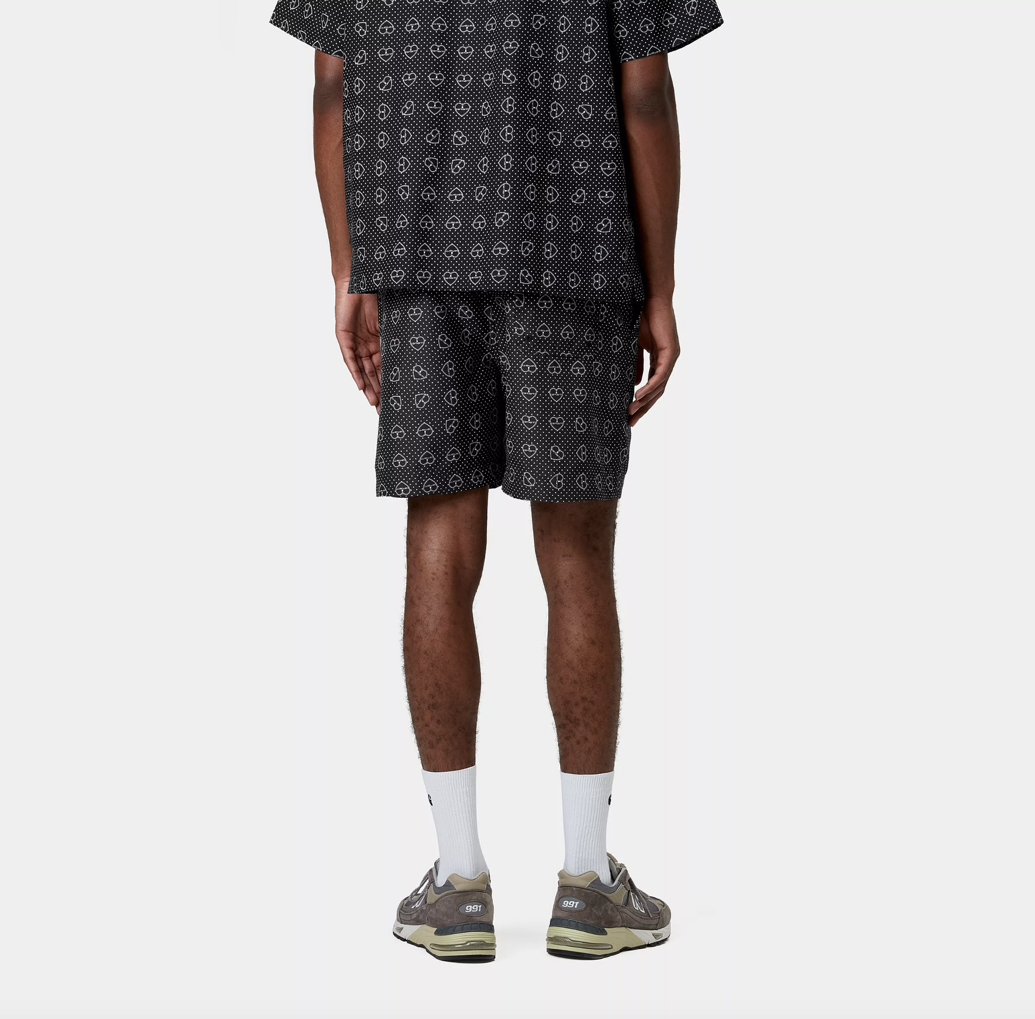 Bañador Carhartt WIP Slater Swim - Furoshiki Print/Black