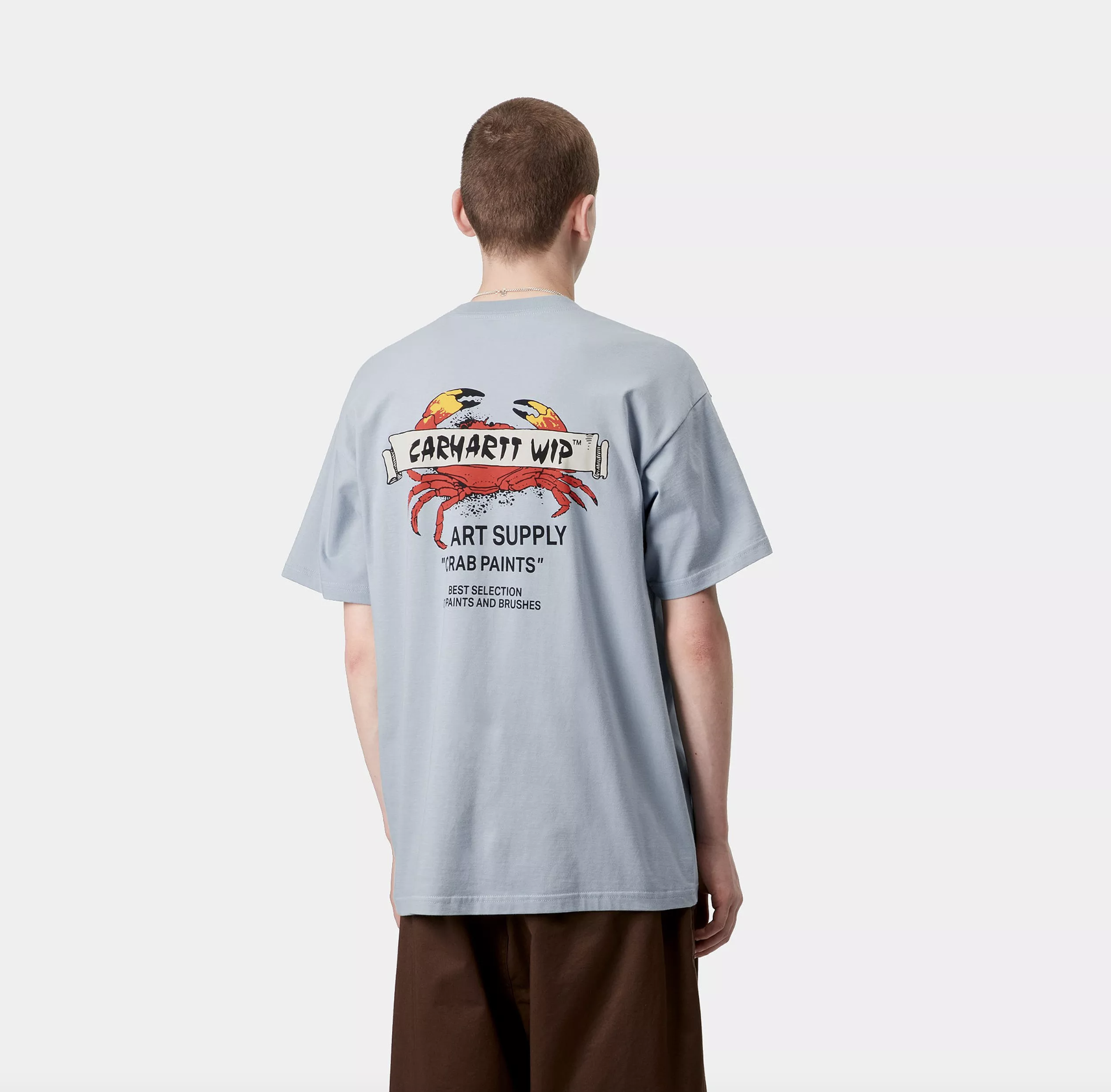 Camiseta Carhartt WIP Crab Paint - Frosted Blue