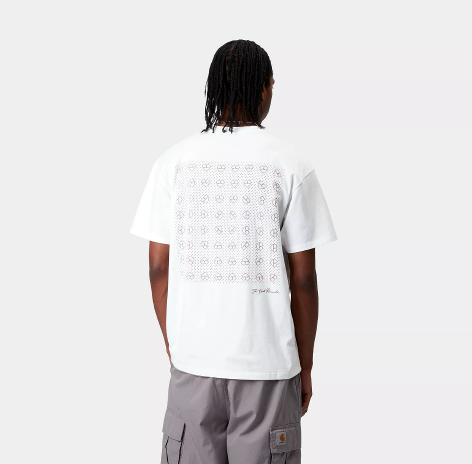 Camiseta Carhartt WIP Furoshiki - White/Red
