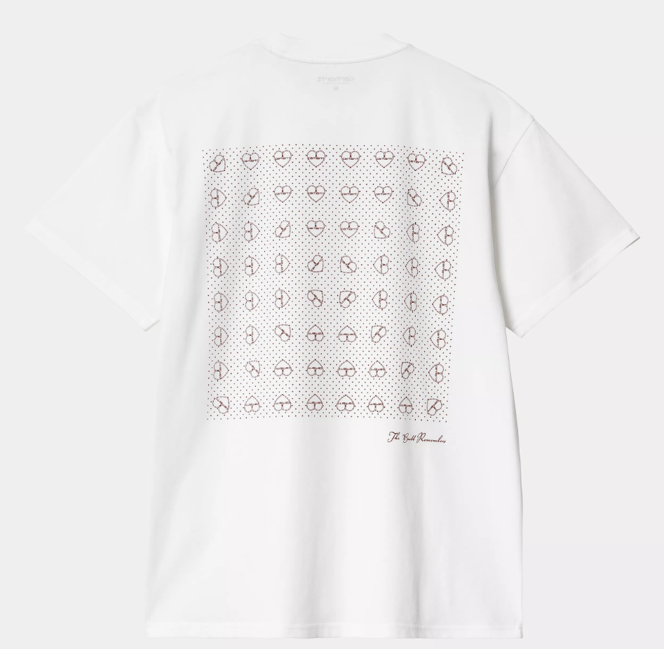 Camiseta Carhartt WIP Furoshiki - White/Red