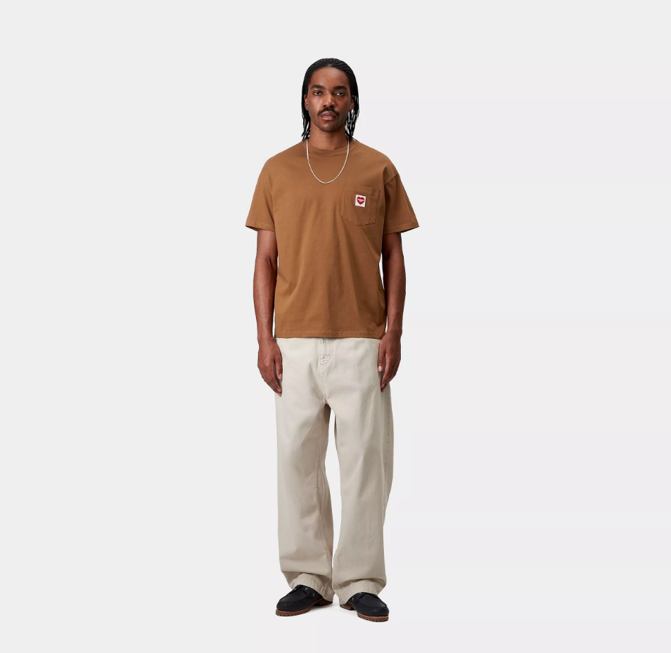 Camiseta Carhartt WIP Pocket Heart - Hamilton Brown