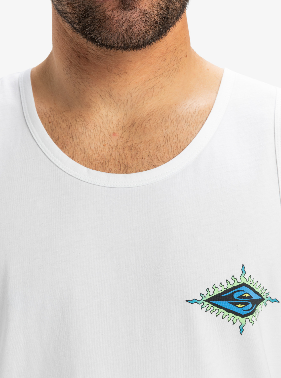 Camiseta sin Mangas Quiksilver EV Beach Blast - White (wbb0)
