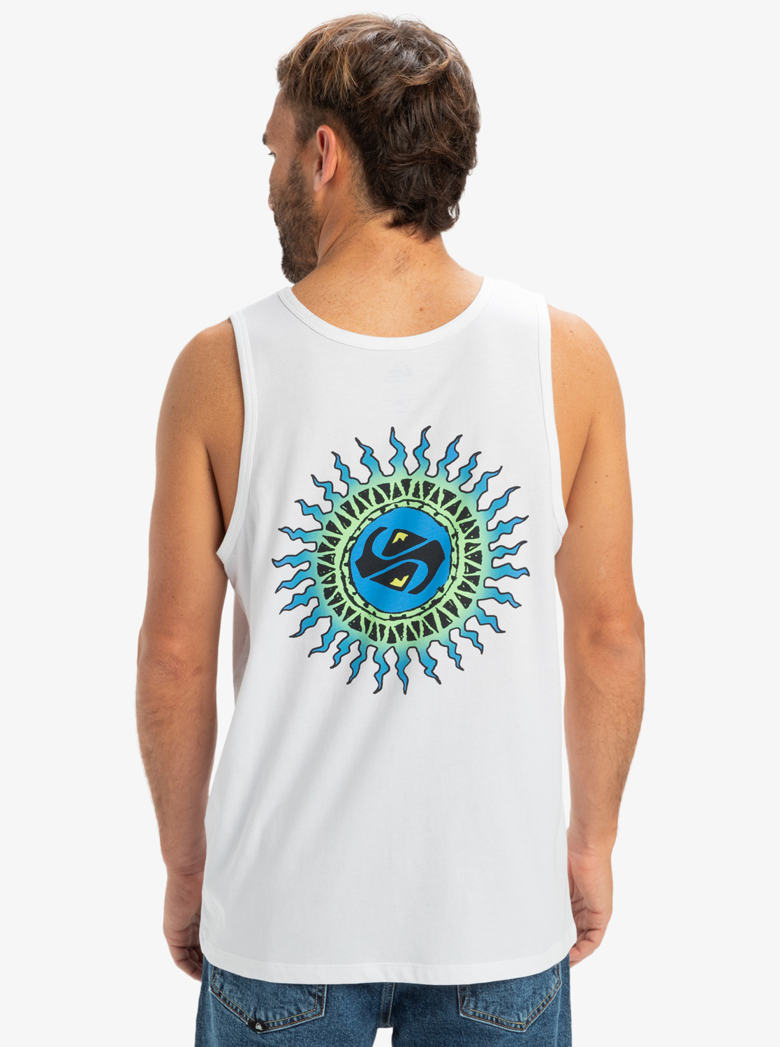 Camiseta sin Mangas Quiksilver EV Beach Blast - White (wbb0)