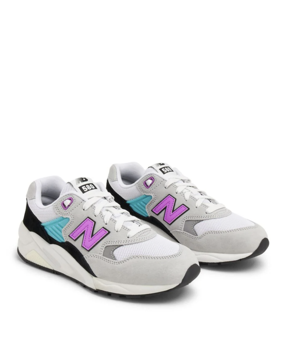 Zapatillas New Balance 580GR2 - Raincloud con White y Cosmic Rose