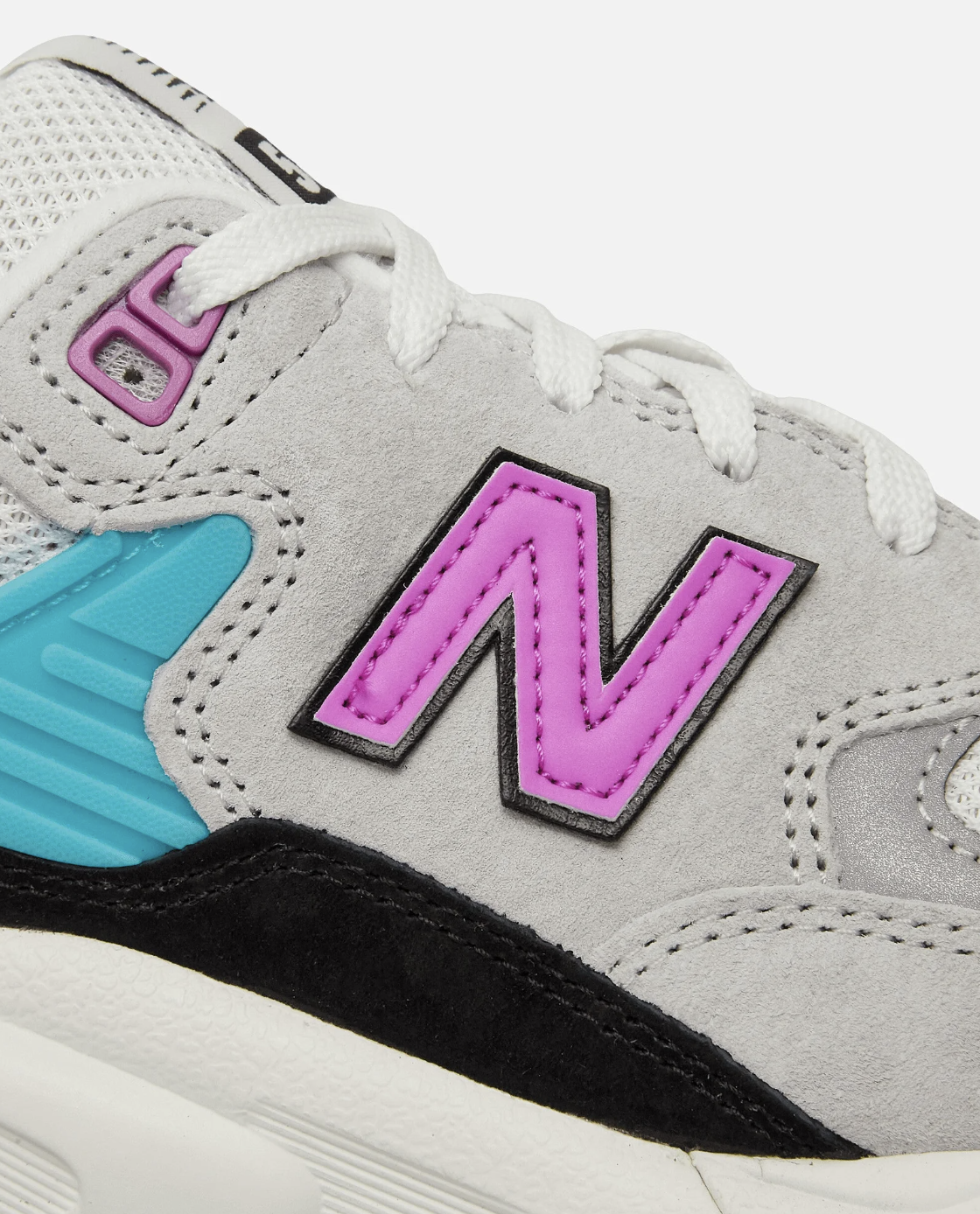 Zapatillas New Balance 580GR2 - Raincloud con White y Cosmic Rose