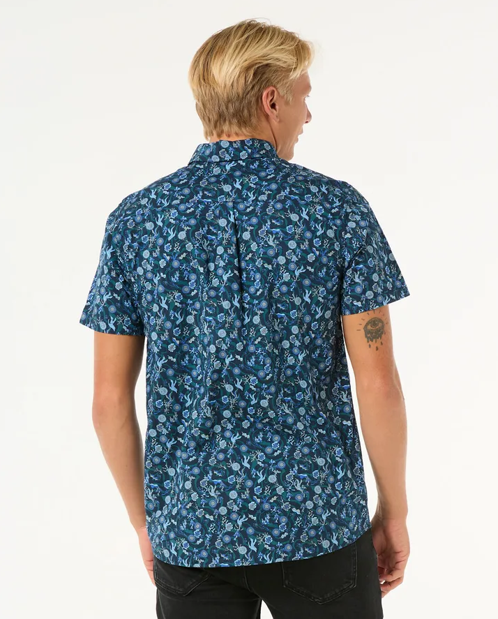 Camisa Rip Curl Floral Reef - Washed Navy