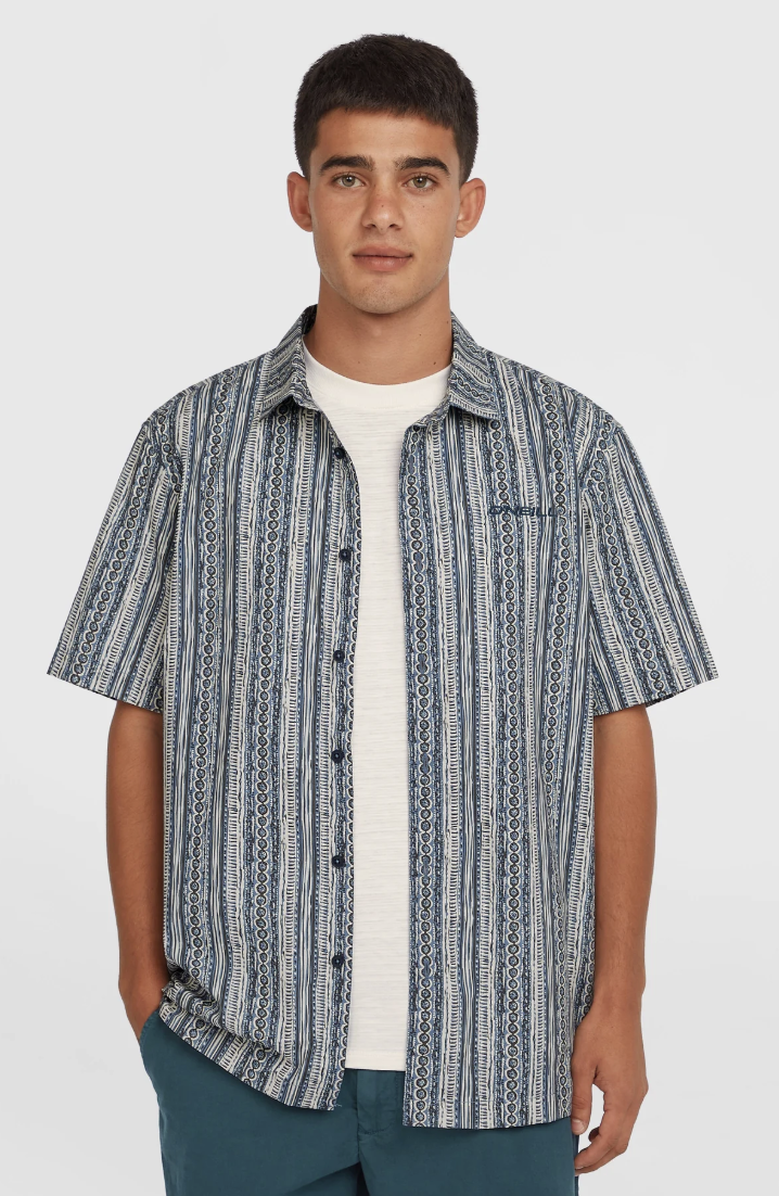 Camisa O'neill Print - Blue Pressed Lines