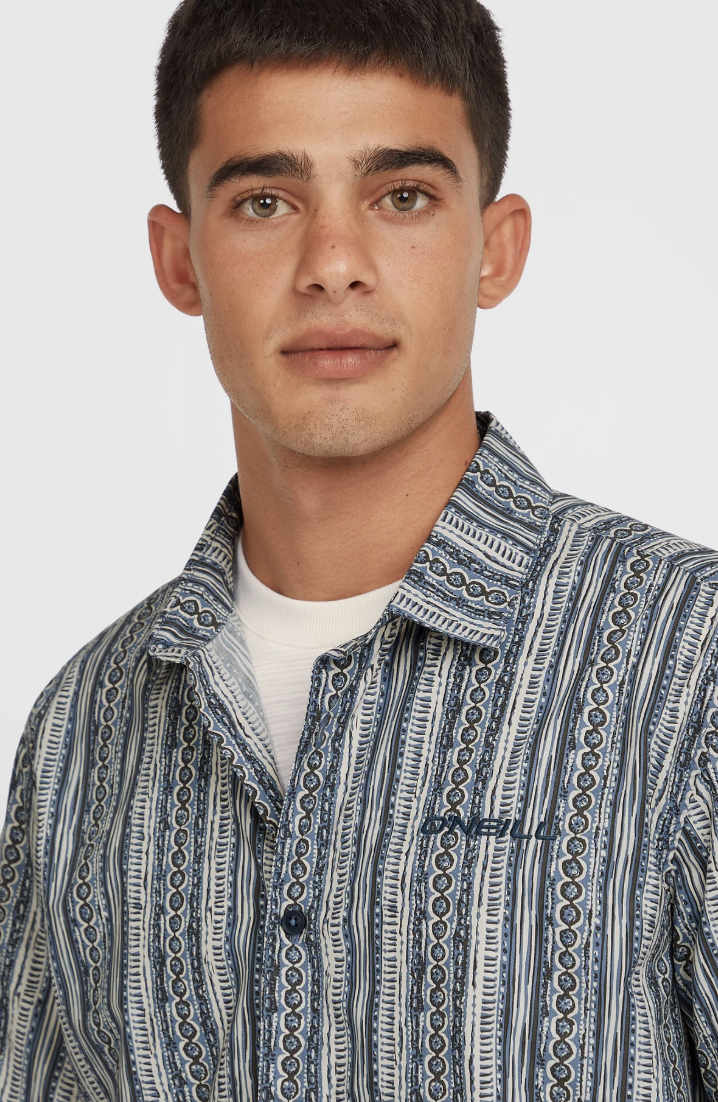Camisa O'neill Print - Blue Pressed Lines