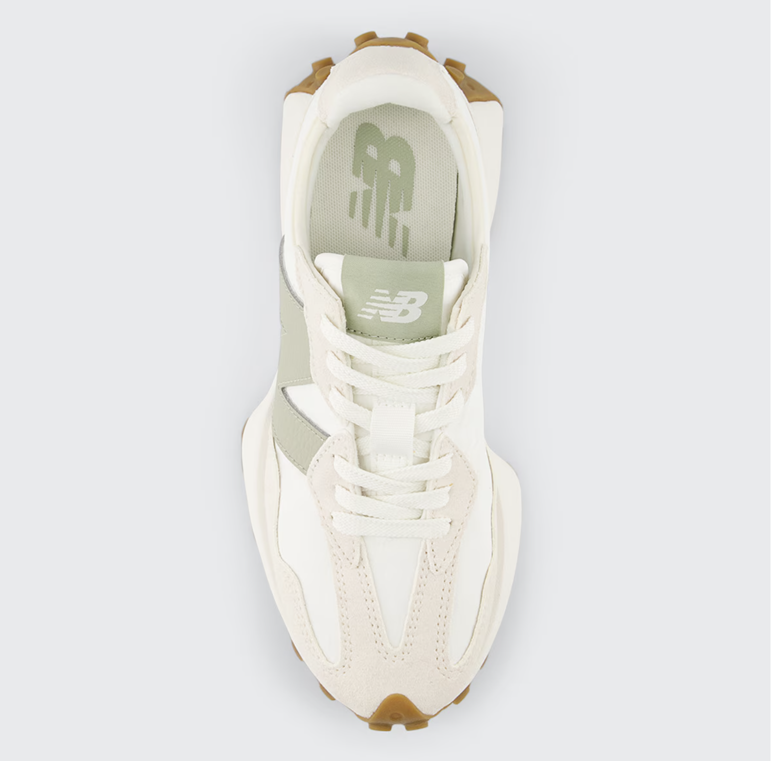Zapatillas New Balance 327FTB - Linen con Sea Salt y Olivine