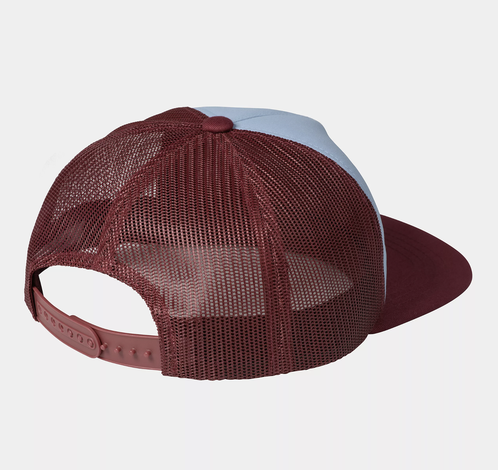 Gorra Carhartt WIP Graphic Trucker - Mulberry/Frosted Blue