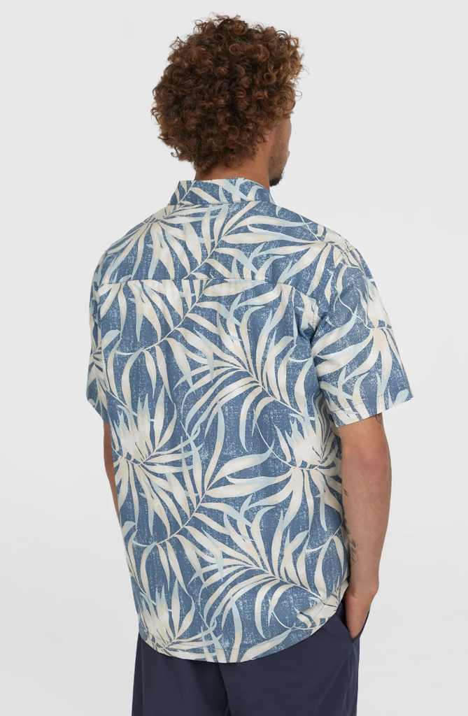 Camisa O'neill Print - Blue Dipped Leaves