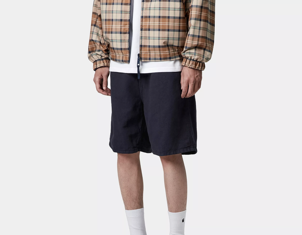 Pantalón Corto Carhartt WIP Walter Single Knee - Dark Navy (garment dyed)