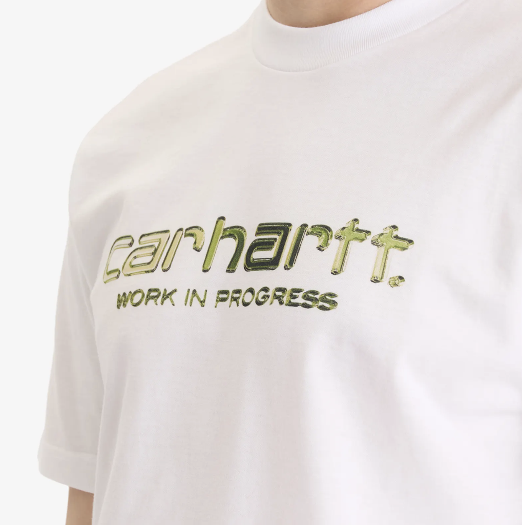 Camiseta Carhartt WIP Solar Chrome Script - White