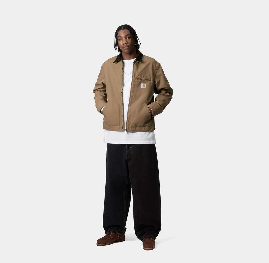 Chaqueta Carhartt WIP Detroit - Hamilton Brown/Tobacco rinsed (sin forro)
