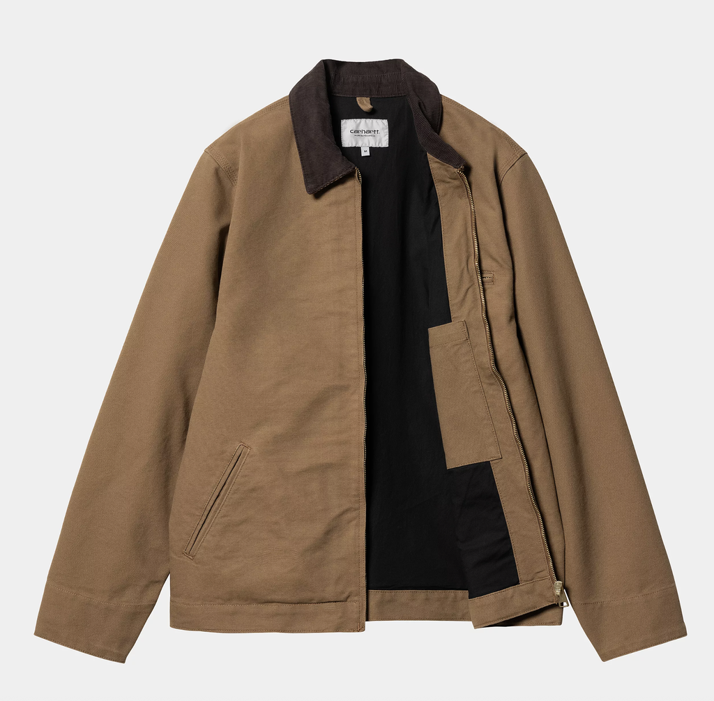 Chaqueta Carhartt WIP Detroit - Hamilton Brown/Tobacco rinsed (sin forro)
