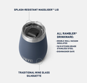 Vaso de Vino Yeti Rambler 10 OZ (295 ml)- Navy