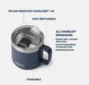 Taza Apilable Yeti Rambler 14 OZ (414 ml) - Black