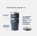 Vaso Apilable Yeti Rambler 16 OZ (473 ml) - Seafoam
