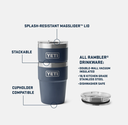 Vaso Apilable Yeti Rambler 16 OZ (473 ml) - White