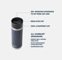 Botella para Bebidas Calientes Yeti Rambler 18 oz (532 ml) - Seafoam