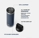 Botella Yeti Rambler 18 oz (532 ml) - White
