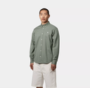 Camisa Carhartt WIP L/S Madison - Park/White