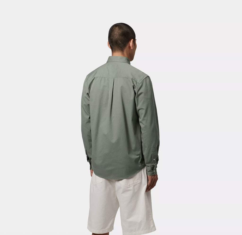 Camisa Carhartt WIP L/S Madison - Park/White