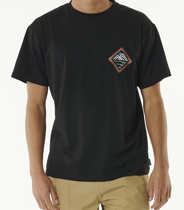Camiseta Rip Curl Vaporcool Journeys Peak - Black