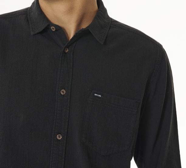 Camisa Rip Curl L/S - Washed Black