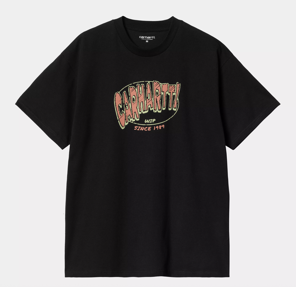 Camiseta Carhartt WIP Hot Script - Black