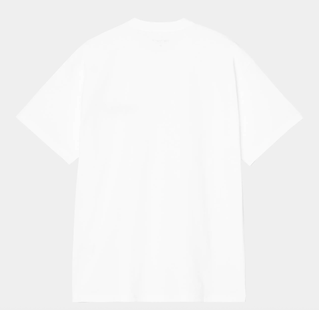 Camiseta Carhartt WIP Wiptopia Script - White/Blue