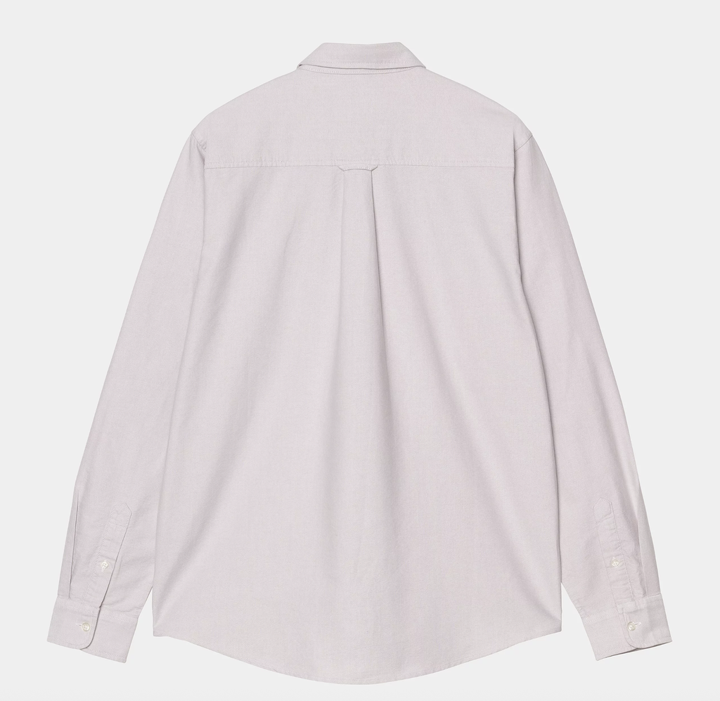 Camisa Carhartt WIP L/S C-Logo - Pink Fog/White