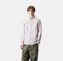 Camisa Carhartt WIP L/S C-Logo - Pink Fog/White