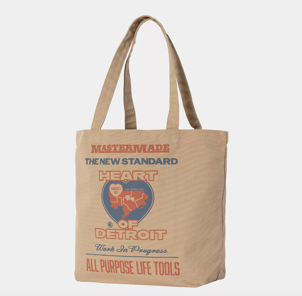Bolso Tote Carhartt WIP Canvas Graphic - Arcan Print/Dusty H Brown
