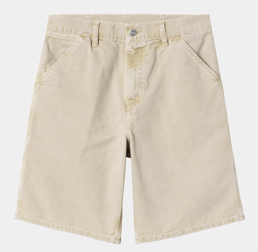 Pantalón Corto Carhartt WIP Single Knee - Dusty H Brown (chalk wash)